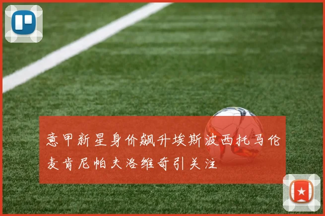 意甲新星身价飙升埃斯波西托马伦麦肯尼帕夫洛维奇引关注